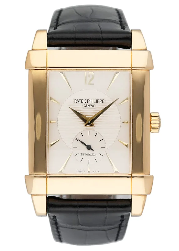Men's Patek Philippe Watches for High-End Collectors-Patek Philippe Gondolo 5111J Tiffany Dial 18K Yellow Gold Mens Watch