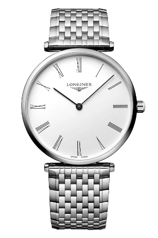 Men's Classic Dress Watches with Leather Straps-Longines La Grande Classique Quartz 38mm L4.866.4.11.6