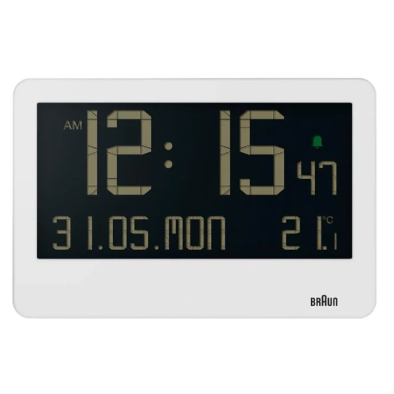 Atmos Clocks for Perpetual Motion-Braun Digital Wall Clock BC14W