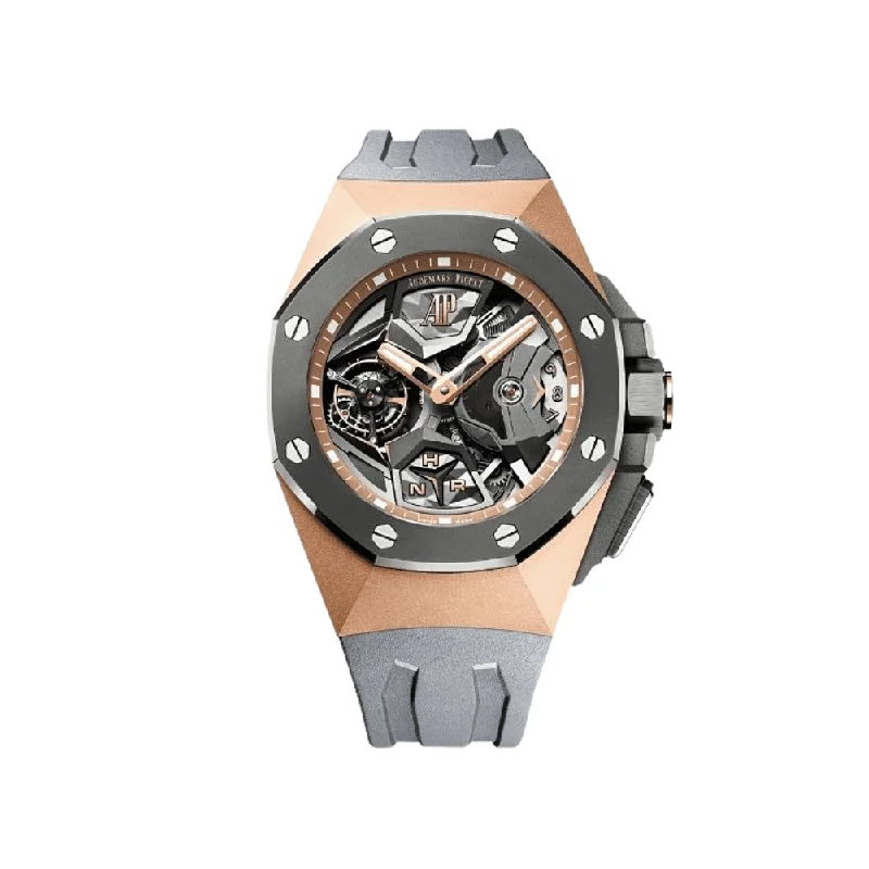 Men's Audemars Piguet Romantic Dinner Watches-Audemars Piguet Royal Oak Concept 26589RO.OO.D006CA.01 Flying Tourbillon GMT