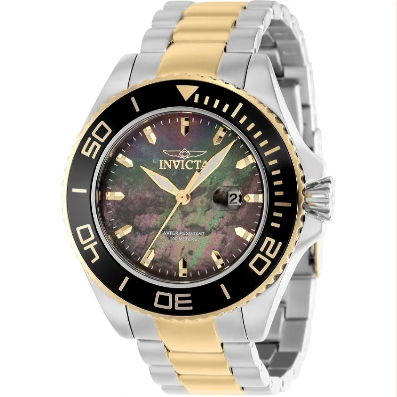 Men's Chronograph Watches with Special Edition-Invicta Men's 37432 Gold-Tone and Silver Stainless Steel Watch