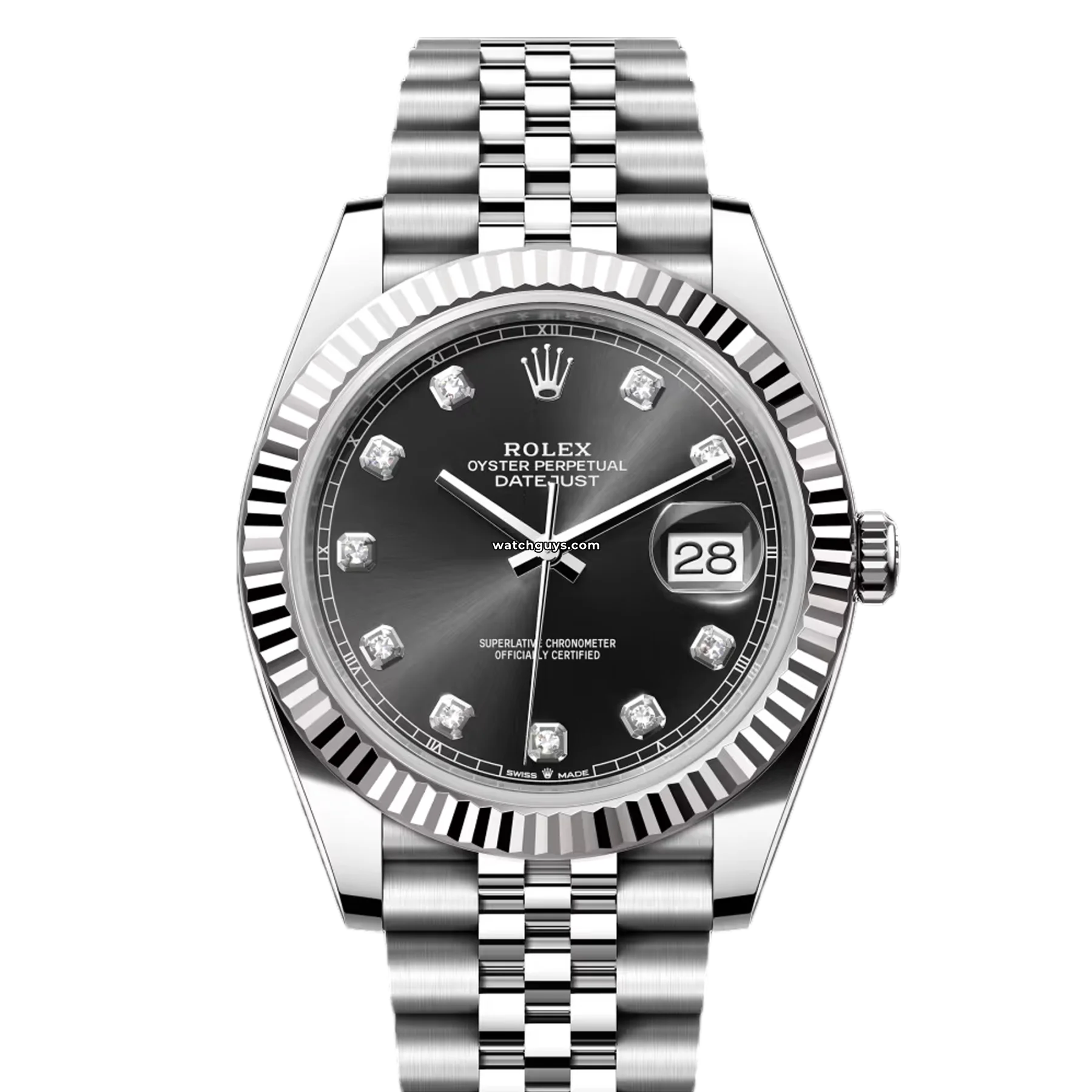 Women's Rolex Yacht-Master Watches-Rolex Datejust 126334 Black Diamond Jubilee