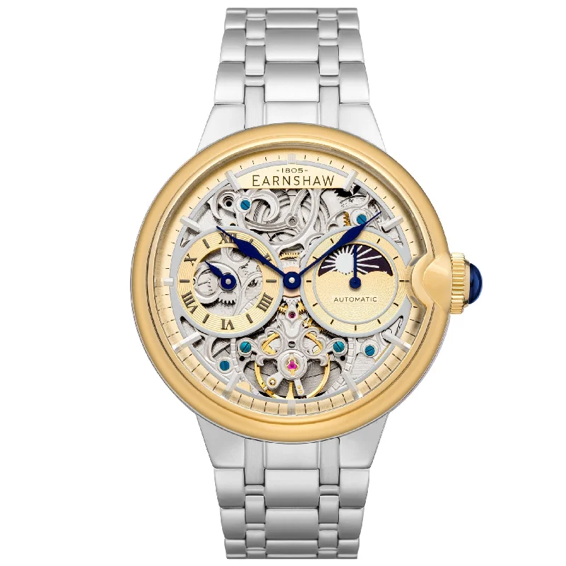 Men's Rectangular Case Dress Watches for Unique Shape-Thomas Earnshaw Barallier Watch ES-8242-44