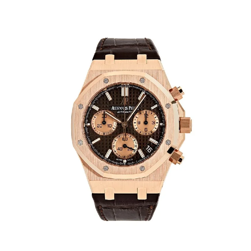 Men's Audemars Piguet Small Size Style Watches-Audemars Piguet Royal Oak Selfwinding Chronograph Rose Gold Brown Dial 26239OR.OO.D821CR.01
