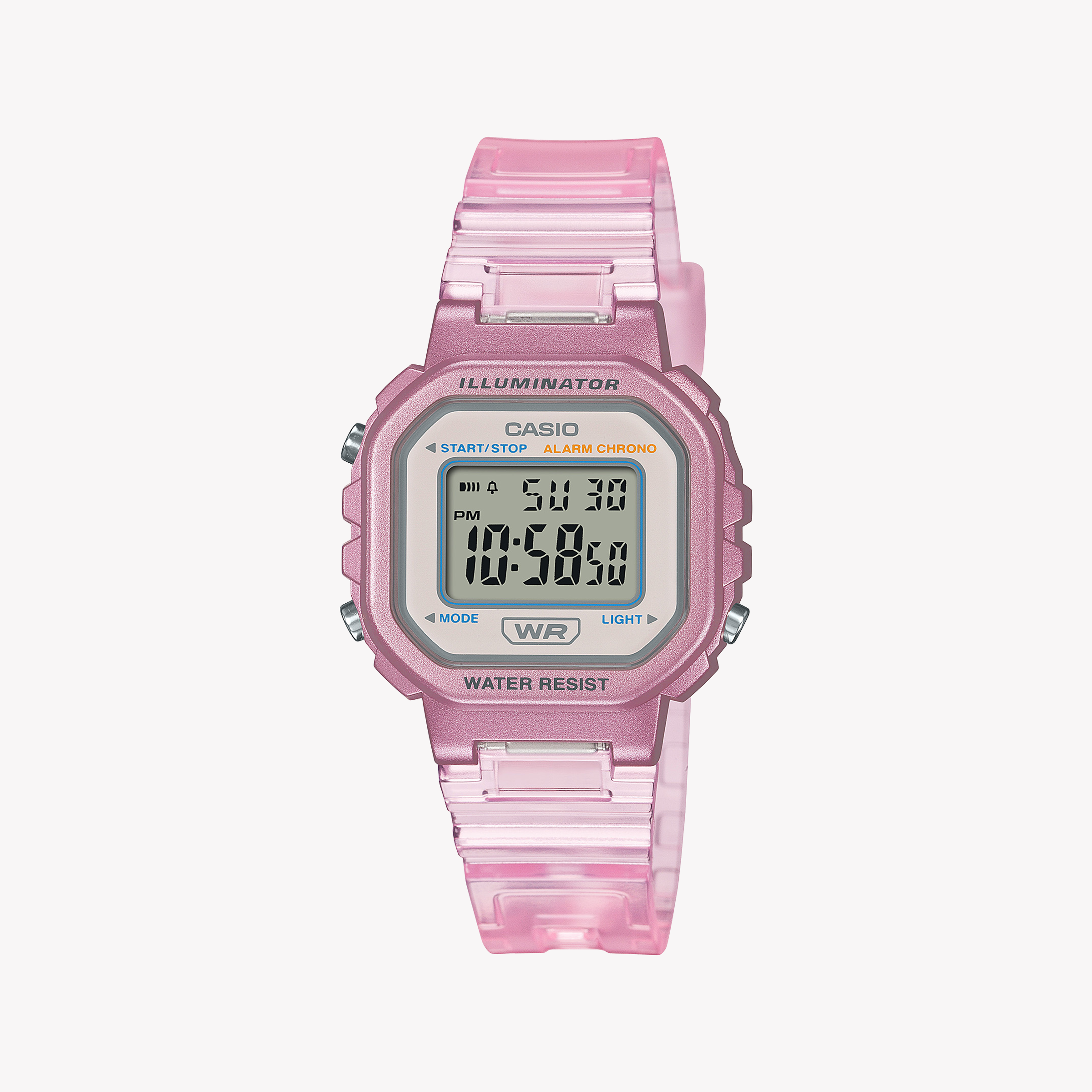 Men's Digital Watches for High-End Collectors-Casio Women's Pink Resin Watch, Sporty Design | LA-20WHS-4ADF