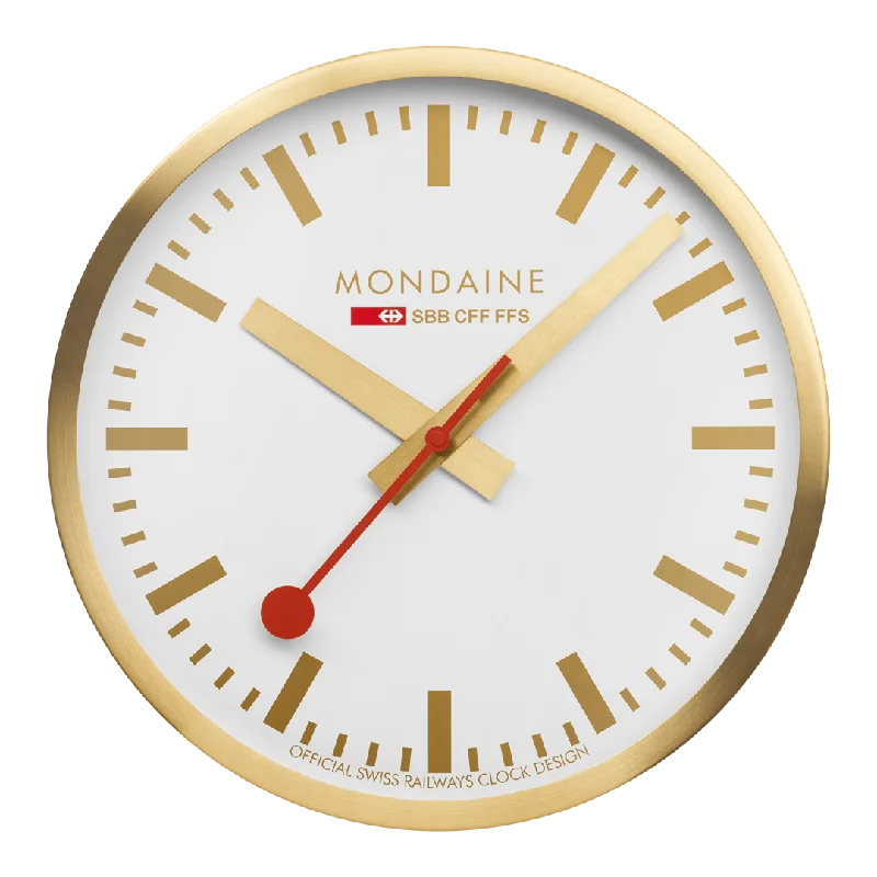 Cartel Clocks for French-Inspired Decor-Gold Coloured Wall clock, 40 cm