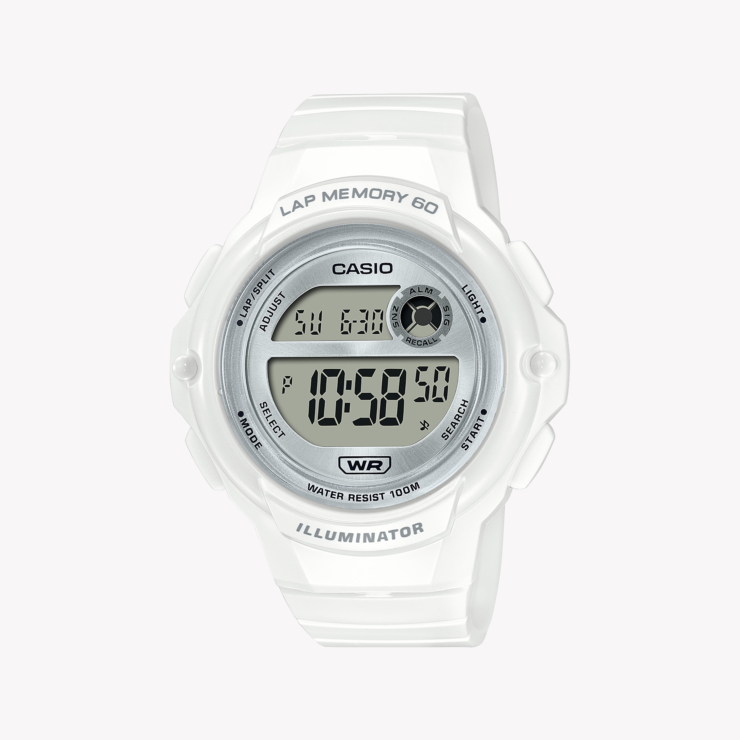 Men's Digital Watches for Mountain Climbing-CASIO LWS-1200H-7A1VDF ADVENTURE READY - ELEGANT WHITE SPORTY WOMEN'S WATCH