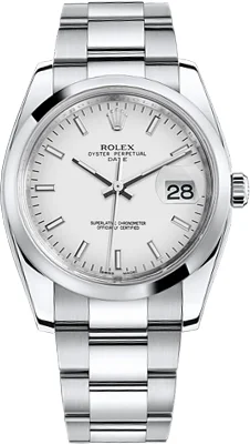 White dial index hour markers