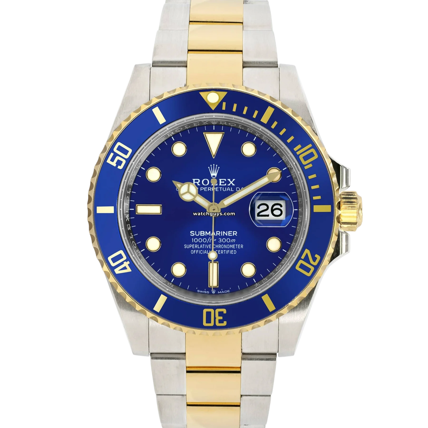 Women's Rolex Unique Shape Watches-Rolex Submariner 126613LB Blue