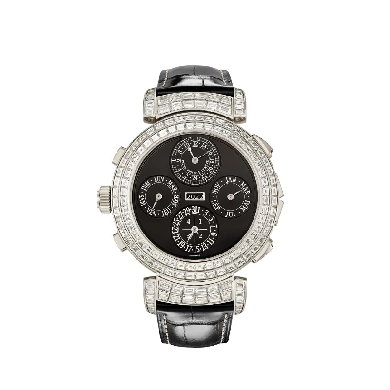 Men's Patek Philippe Watches for Military Personnel-Patek Philippe Grand Complications 6300/400G-001 Grandmaster Chime Diamond White Gold