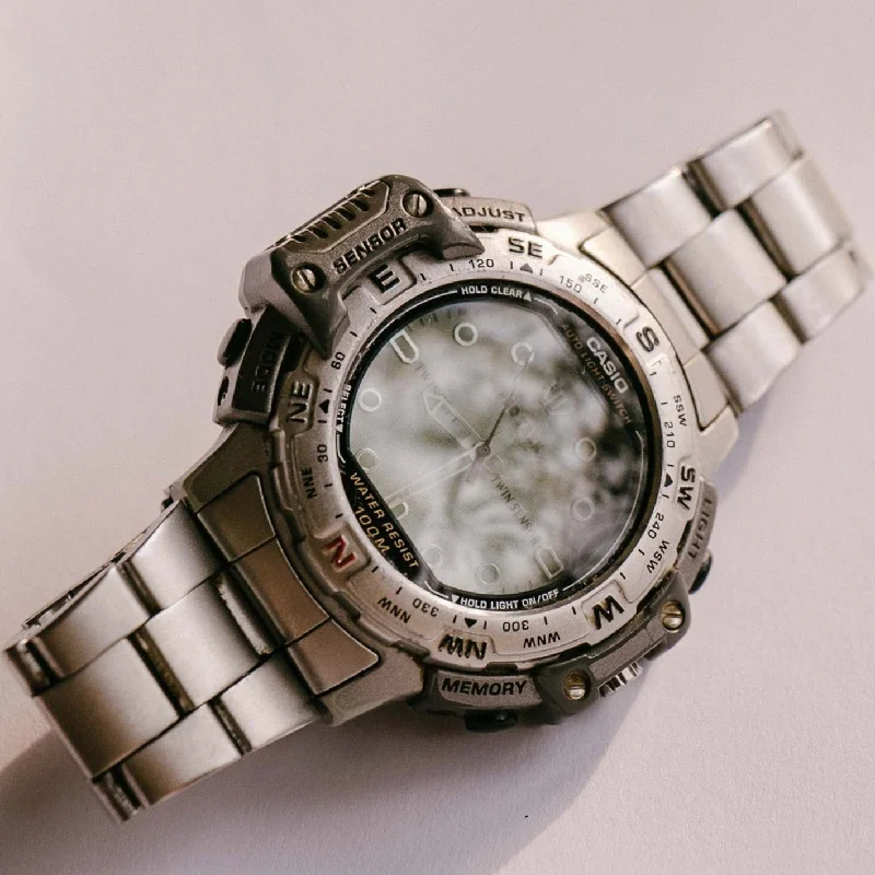 Women's Pilot Watches with Minimalist Style-Casio Pro Trek PRT-500 Watch | Digital Twincept Function WR100 Casio Women's Pilot Watches with Minimalist Style-Casio Pro Trek PRT-500 Watch | Digital Twincept Function WR100 Casio
