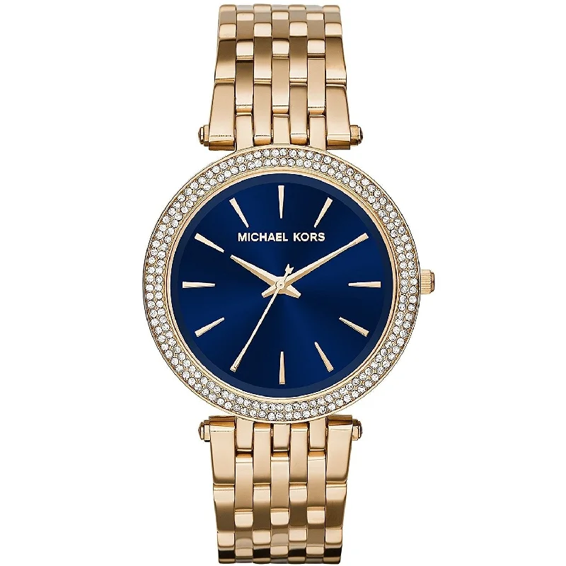 Women's High-End Chronograph Watches-Michael Kors Women's MK3406 Darci Crystal Gold-Tone Stainless Steel Watch