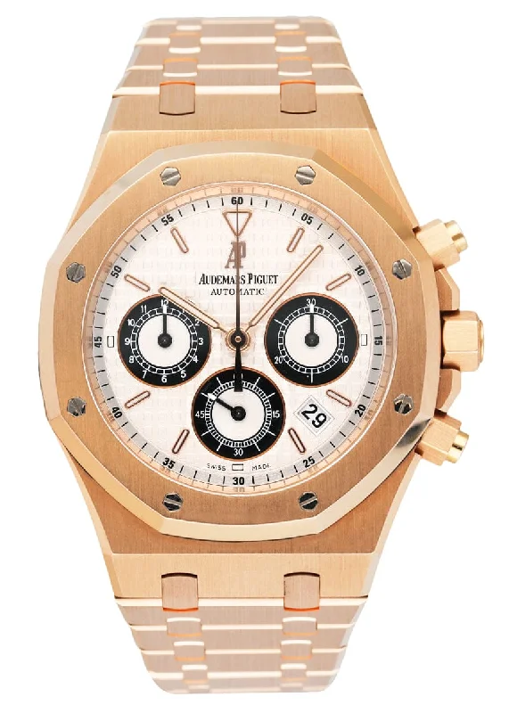 Men's Audemars Piguet Retro Design Watches-Audemars Piguet Royal Oak 26022OR 18K Rose Gold Mens Watch Box Papers