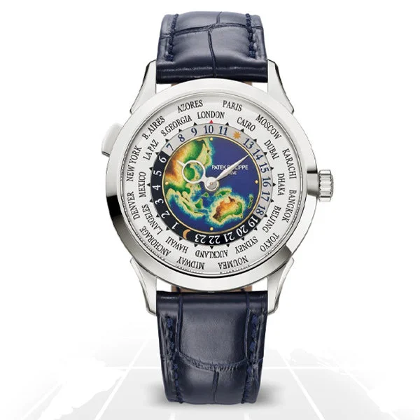 Men's Patek Philippe Watches with Dual Time Zones-Patek Philippe	Complications World Time	5231G-001