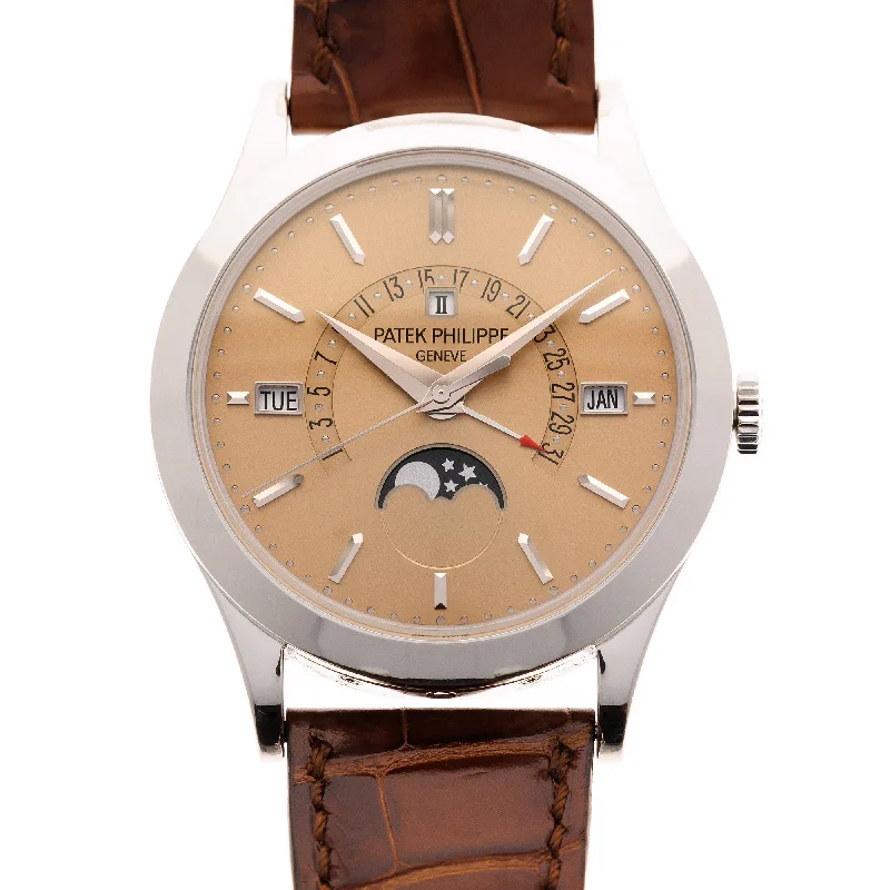 Men's Patek Philippe Watches with Vintage Inspiration-Patek Philippe Platinum Perpetual Calendar Ref. 5496