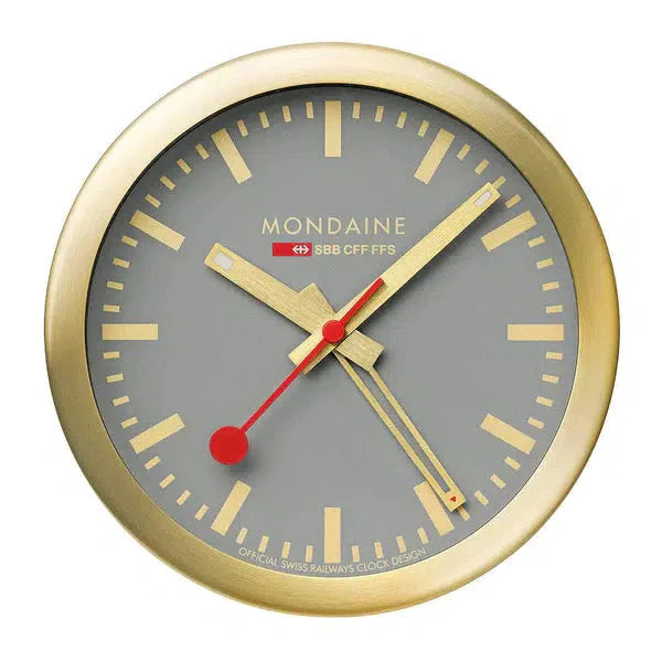 Atomic Clocks for Scientific Accuracy-Mondaine Mini Wall Clock and Alarm 12.5cm