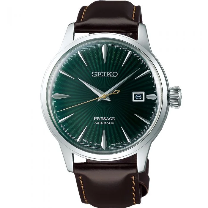 Men's Seiko Valentine's Day Watches-Seiko Presage SRPD37J 'The Mockingbird' Cocktail Series Watch