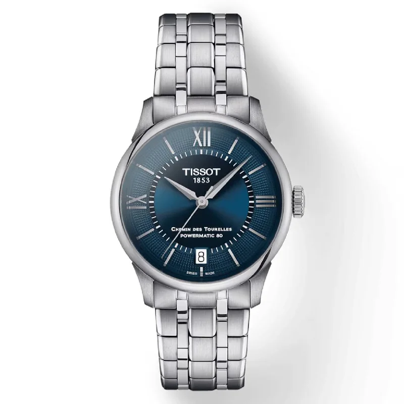 Women's Heritage Watches for Pilots-Tissot T-Classic Blue Dial Women 34mm