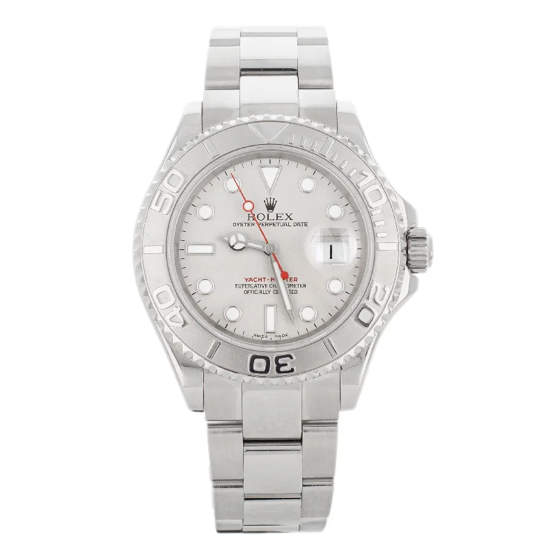 best men's Rolex watches for collectors -​Rolex Yacht-Master 40 Stainless Steel Silver Dial 40mm Platinum Bezel 16622