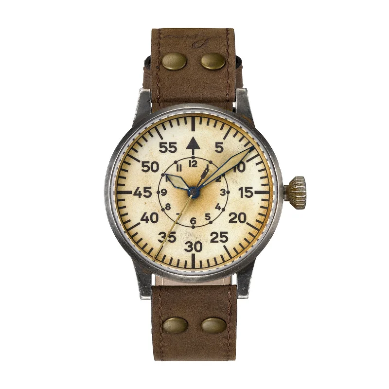 Men's Military Watches with Hygrometer-Pilot Original Graz Erbstück 42mm Handwinding 861946