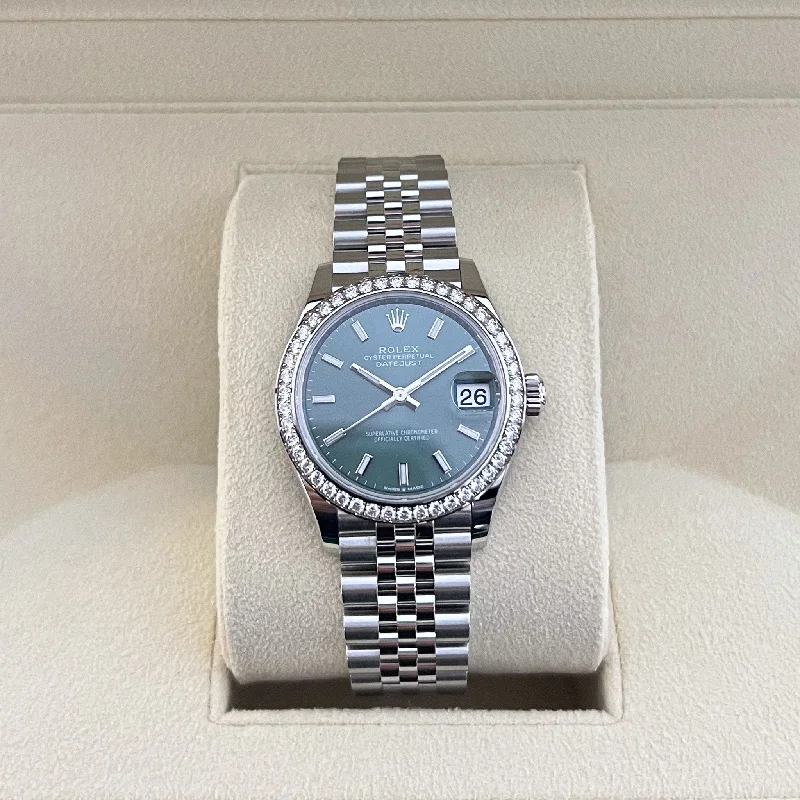 men's Rolex watches with sapphire crystal -Rolex Datejust31 31mm Steel/WG Mint Green Dial Stick Markers 2024 Ref m278384rbr-0022 (#813) men's Rolex watches with sapphire crystal -Rolex Datejust31 31mm Steel/WG Mint Green Dial Stick Markers 2024 Ref m278384rbr-0022 (#813)