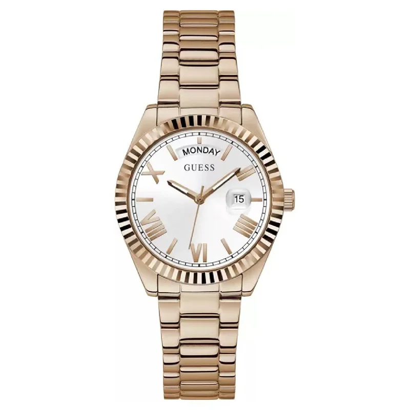 Women's Pilot Watches with Pilot's Watch Design-Guess Luna White Dial Women 36mm