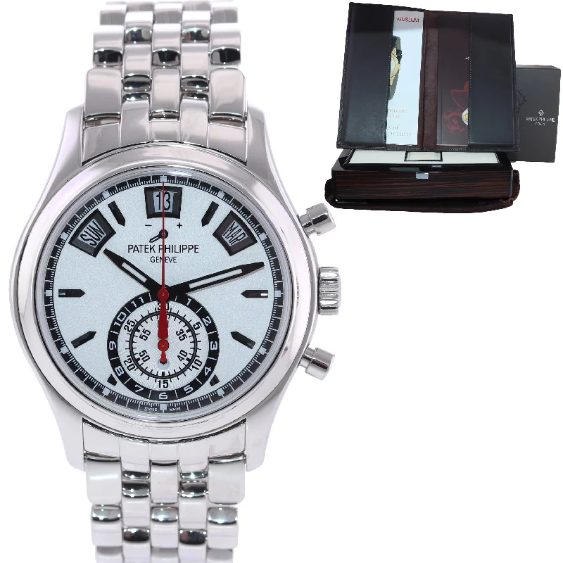 Women's Patek Philippe Limited Edition Watches-Patek Philippe 5960a Steel Chrono Annual Calendar 40.5mm Watch Box