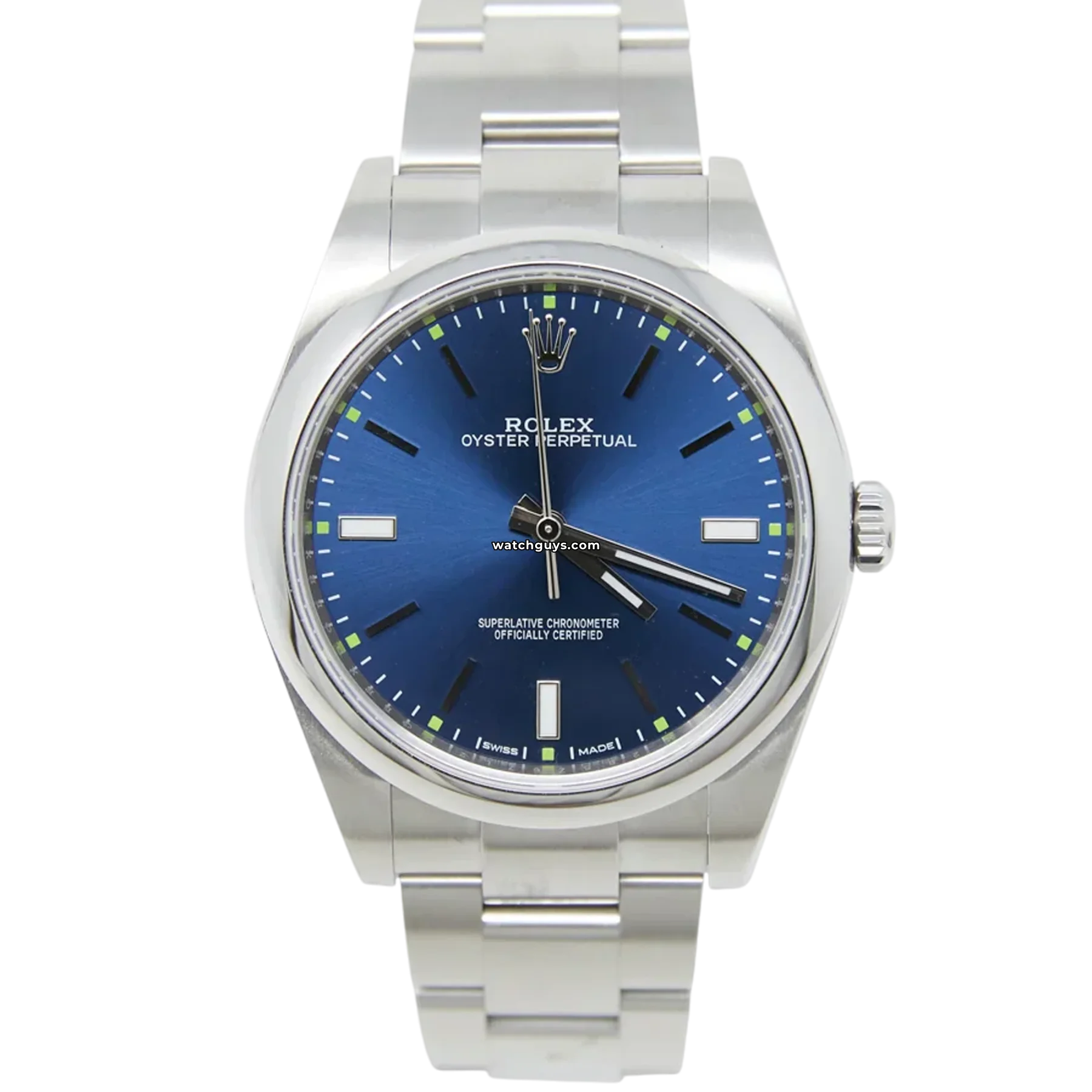 Women's Rolex Christmas Gift Watches-Rolex Oyster Perpetual 114300 Blue