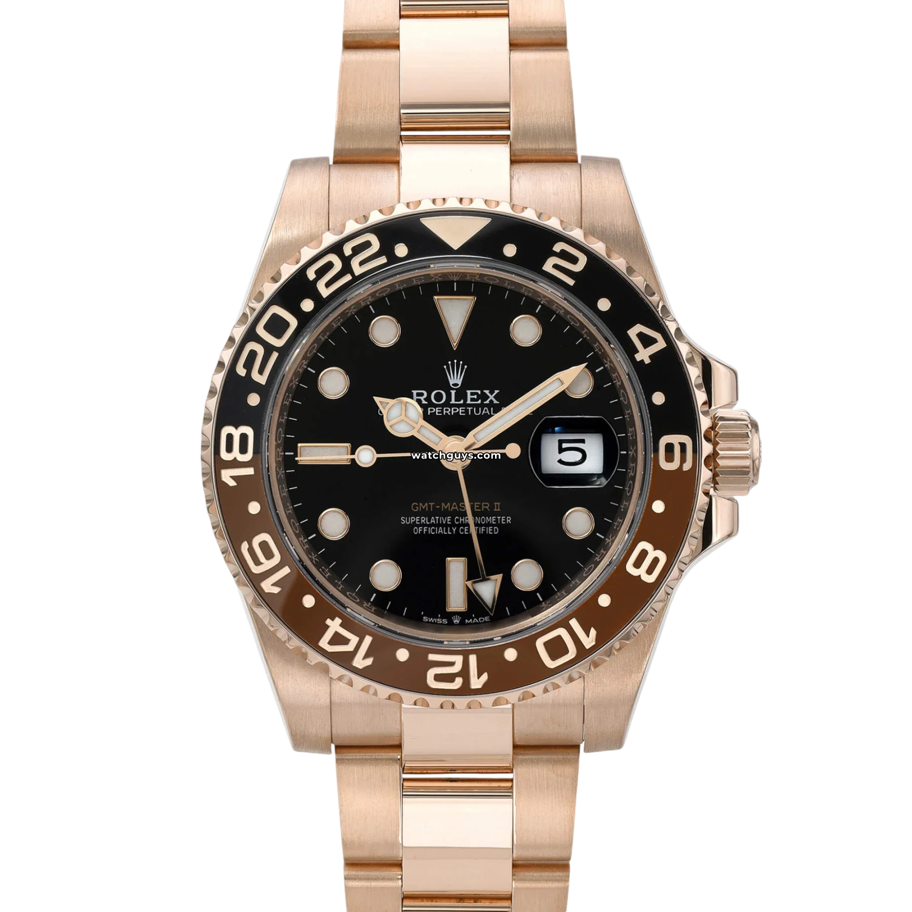 Women's Rolex Digital Design Watches-Rolex GMT-Master II 126715CHNR Root Beer