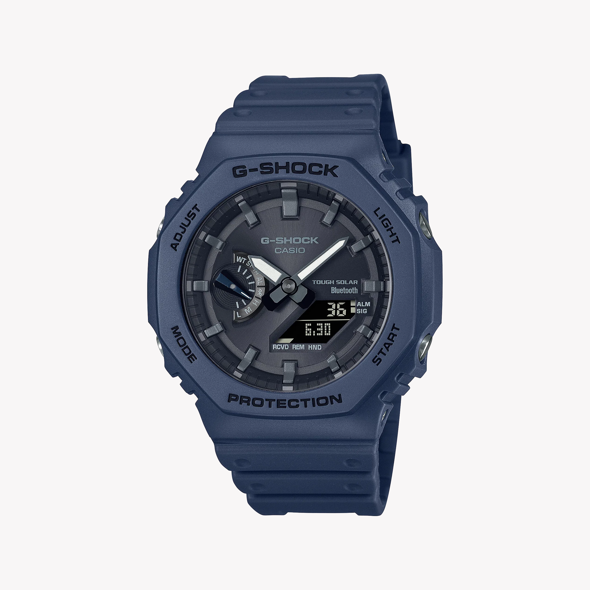 Men's Digital Watches for Temperature Monitoring-G-SHOCK Men's Blue Resin Watch, Octagonal Design | GA-B2100-2ADR
