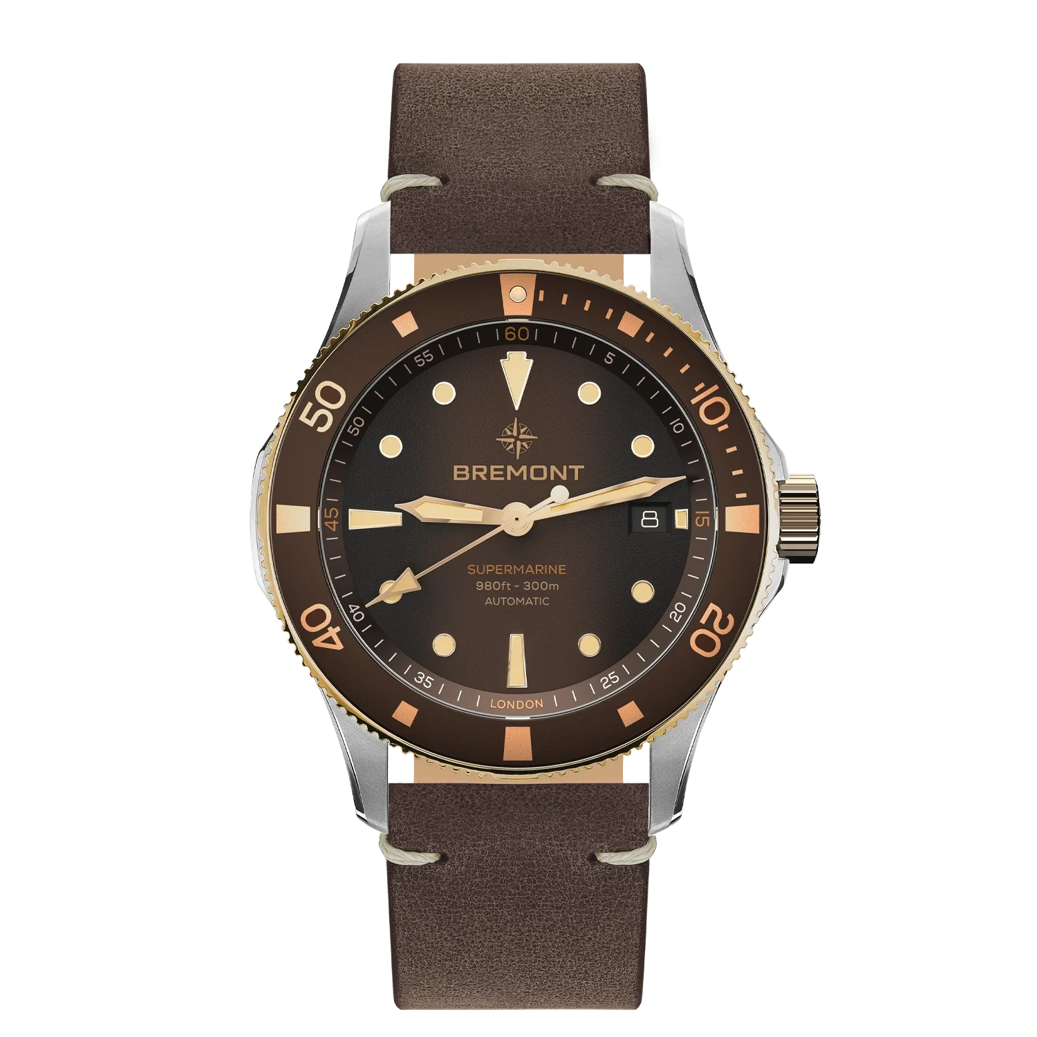 Men's Military Watches with Counter-Sniper Teams-Supermarine 300M Date, Bi-Colour