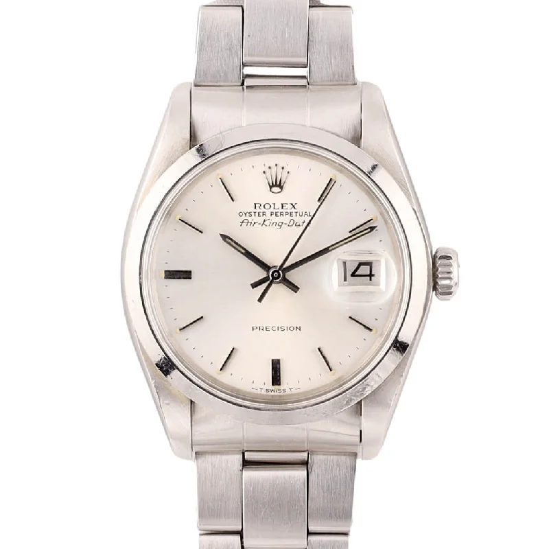 men's Rolex watches with unidirectional bezel -​Rolex Air-King Date 5700, 1978