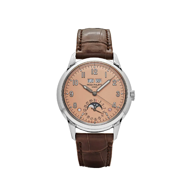 Men's Patek Philippe Watches for Travelers-Patek Phillipe Grand Complications 5320G-011 Perpetual Calendar White Gold Salmon Dial (2022)