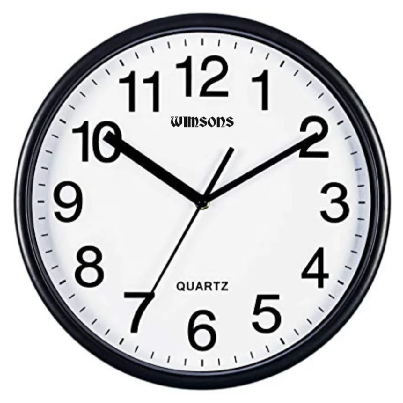 Doll's Head Clocks for Vintage Collectors-WIMSONS 303 WALL CLOCK (BLACK)