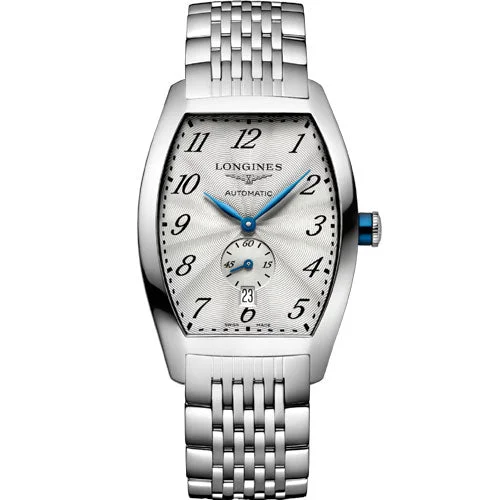 Women's Pilot Watches with Handmade Style Inspiration-Longines Evidenza Silver Flinque Dial Men 33.1mm