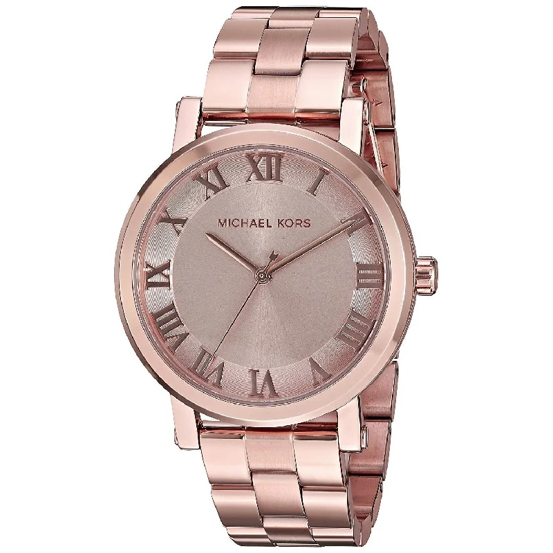 Women's Chronograph Watches with Tactical Design-Michael Kors Women's MK3561 Norie Rose-Tone Stainless Steel Watch