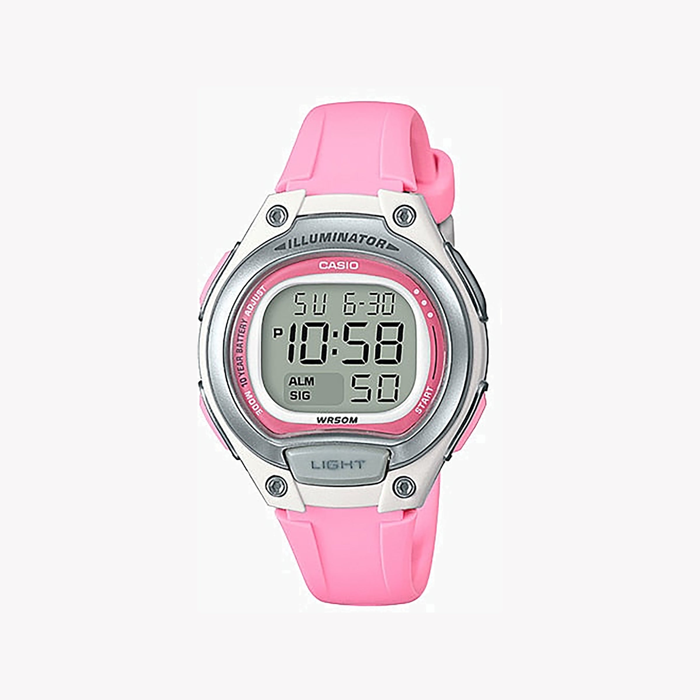 Men's Digital Watches for Navigation Instruments-CASIO LW-203-4AVDF PINK SPORTY ELEGANCE - VIBRANT WOMEN'S TIMEPIECE FOR ACTIVE LIFESTYLES