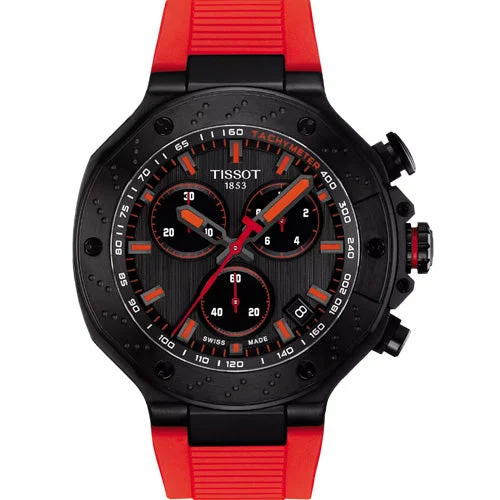 Women's Heritage Watches with Limited Edition-Tissot T-Sport T-Race Quartz Dark Grey Dial Men 45mm T1414173706101