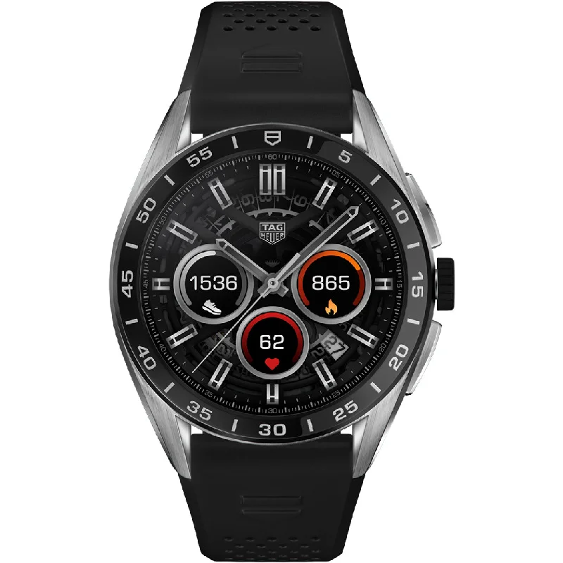 Men's Quartz Watches with Laser Engraving-TAG HEUER, CONNECTED
