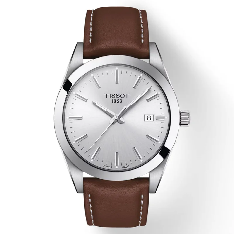 Women's Heritage Watches with Anniversary Edition-Tissot T-Classic Silver Dial Men 40mm