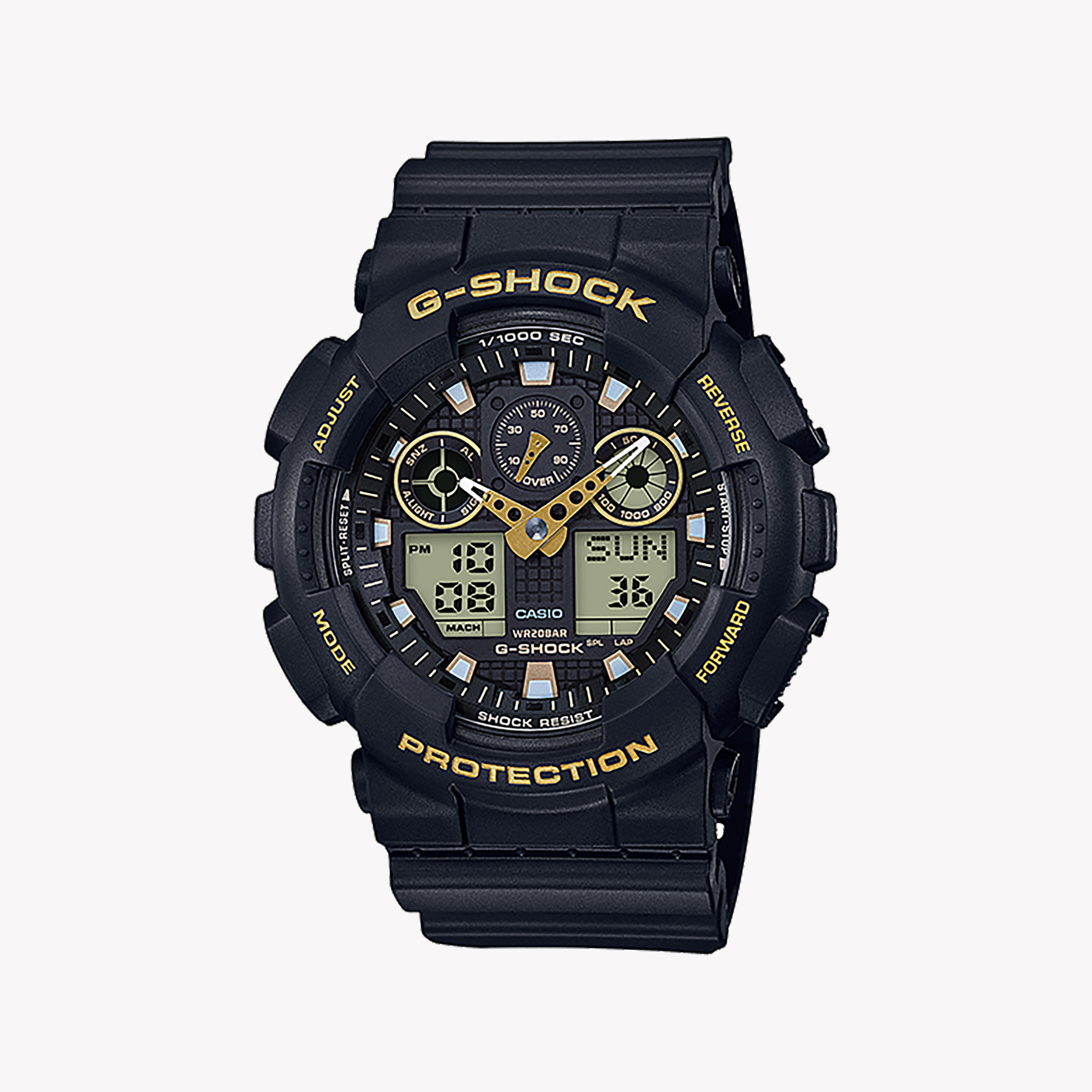 Men's Digital Watches for Weather Monitoring-CASIO G-SHOCK GA-100GBX-1A9DR BOLD BLACK - UNSTOPPABLE STYLE & FUNCTIONALITY Men's Watch