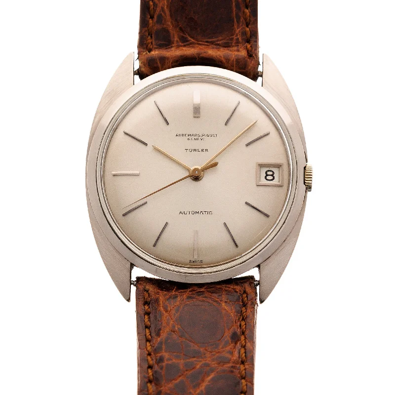 Men's Audemars Piguet Extra Large Watches-Audemars Piguet White Gold Automatic Watch Ref. 5205 Retailed by Turler