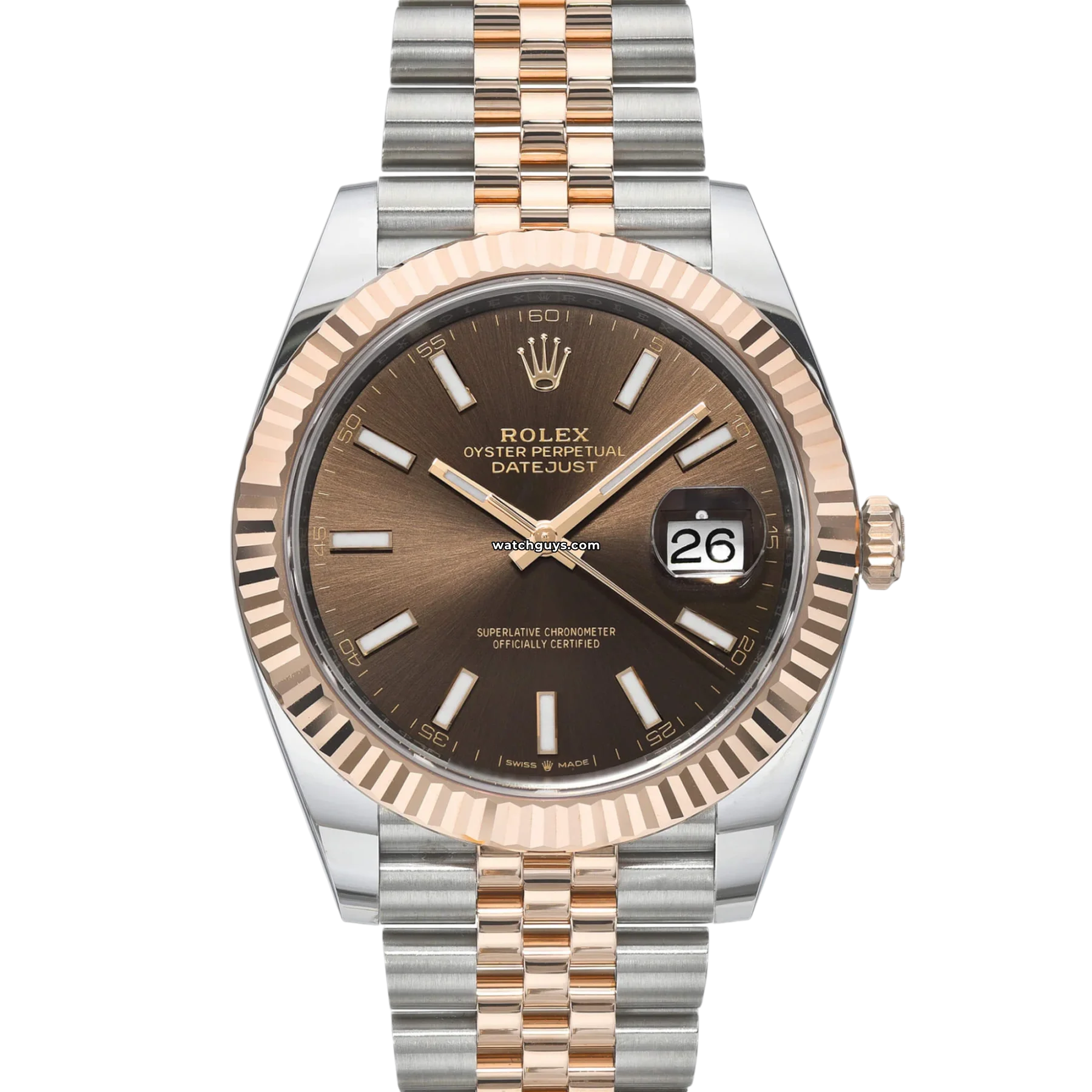 Women's Rolex New Year's Eve Design Watches-Rolex Datejust 126331 Chocolate