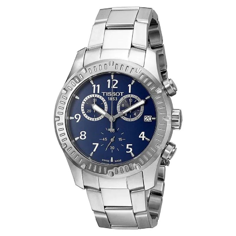 Women's Heritage Watches with Advanced Materials-Tissot T-Sport Blue Dial Men 42.5mm