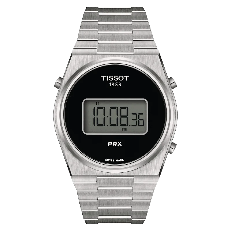 Women's Classic Heritage Watches-Tissot T-Classic PRX Black Dial Unisex 40mm T1374631105000