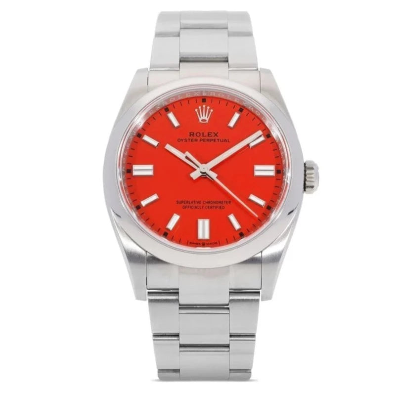 men's Rolex watches with Roman numerals -​Rolex Oyster Perpetual 31 Coral (New)