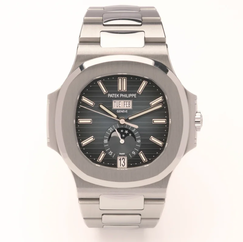 Men's Patek Philippe Watches with Dual Time Zones-Nautilus 5726/1A-014