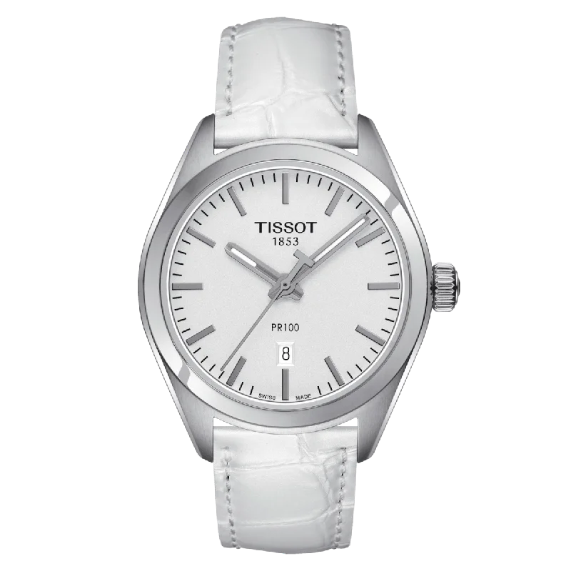 Women's Heritage Watches with Countdown Timer-Tissot T-Classic Silver Dial Women 33mm