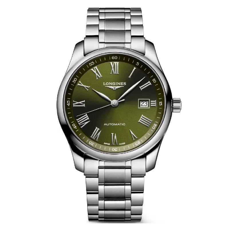 Women's Pilot Watches with Minimalist Style Inspiration-Longines Master Collection Green Dial Men 40mm