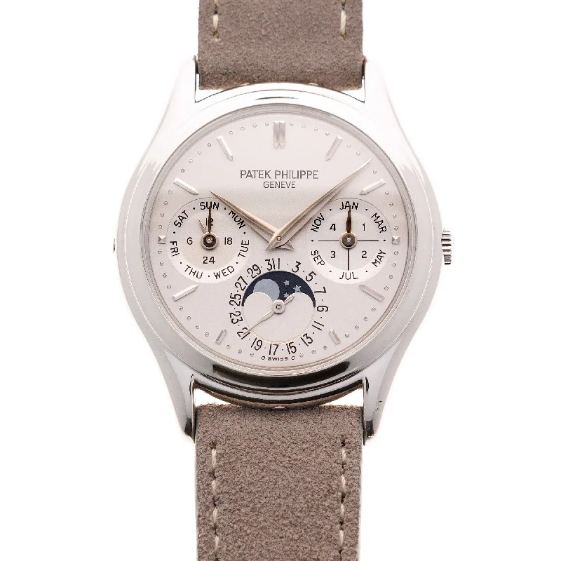 Men's Patek Philippe Watches for Navigation Instruments-Patek Philippe Platinum Perpetual Calendar Ref. 3940